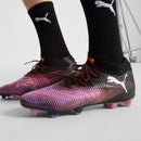 Chuteira Puma Future 8 Ultimate Campo - Preto/Branco/Vermelho