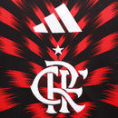 Camisa Flamengo Pré Jogo 25/26 - Preto e Vermelho