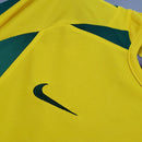 Camisa Retrô 2002 Seleção Brasileira I Amarela