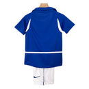 Kit Infantil Brasil Away 2002 Retro - Azul