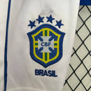 Kit Infantil Brasil Away 2002 Retro - Azul